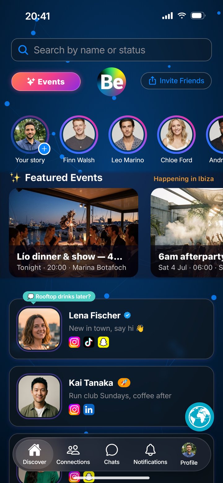 BeApp Discover: people around you